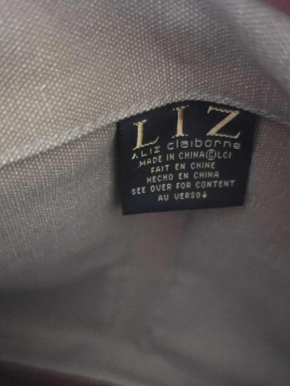 Vintage Liz Claiborne Leather Co Canvas Messenger Bag Tan Crossbody 12